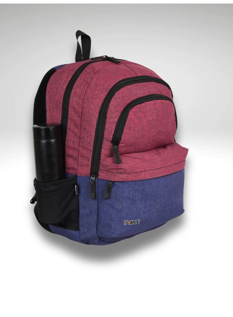 Force Laptop Backpack 15.6" - Advanced Basic -| purple-navy blue| waterproof | - Image 2